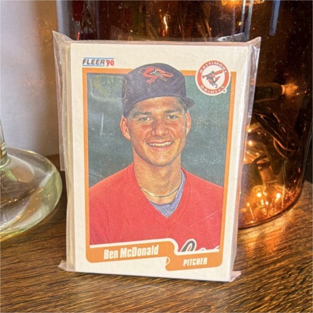 Fleer 1990 Baseball Pack Ben McDonald Cal Ripken Jr Baltimore Orioles